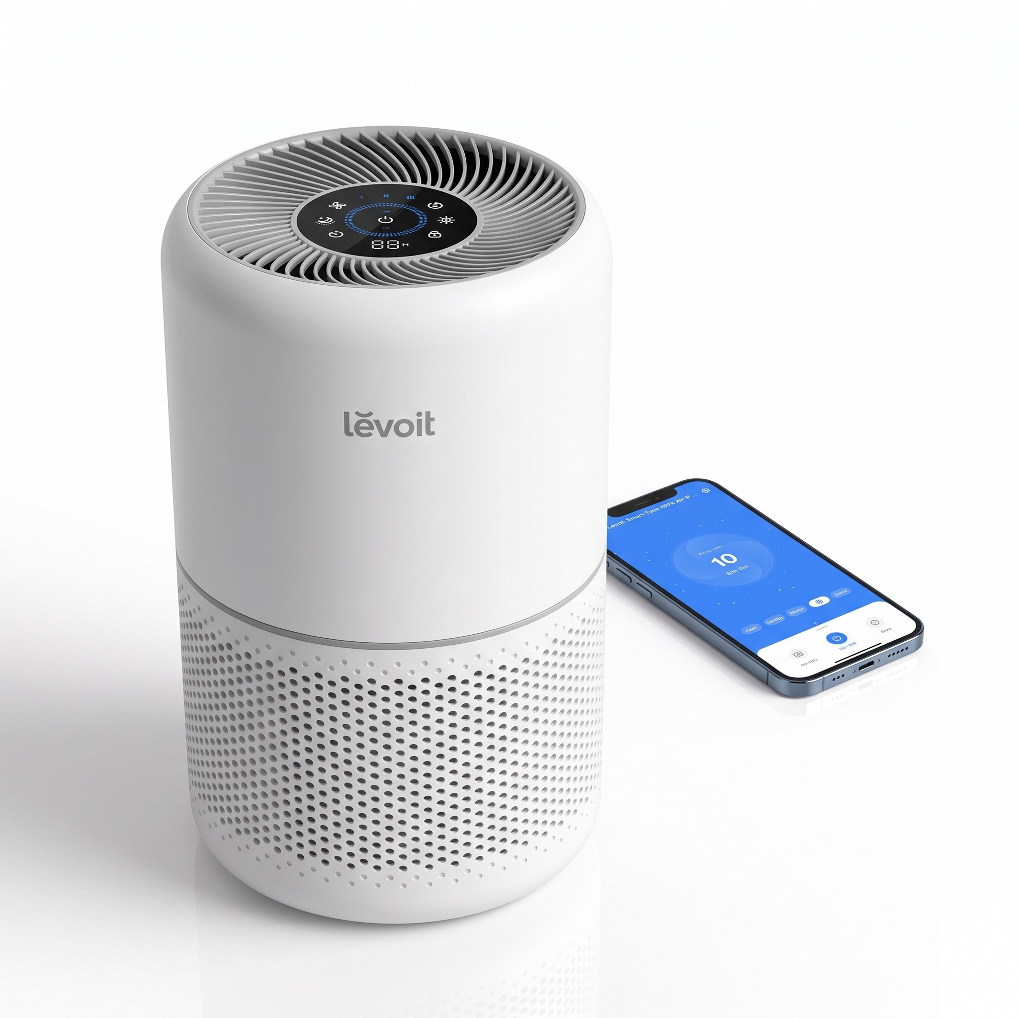 Levoit Core 300S – chytrá čistička vzduchu s H13 HEPA filtrem, CADR 195 m³/h, bílá