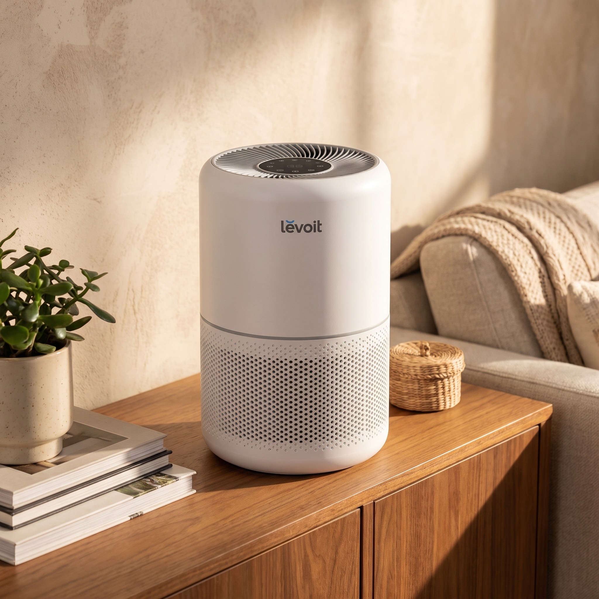 Levoit Core 300S – chytrá čistička vzduchu s H13 HEPA filtrem, CADR 195 m³/h, bílá