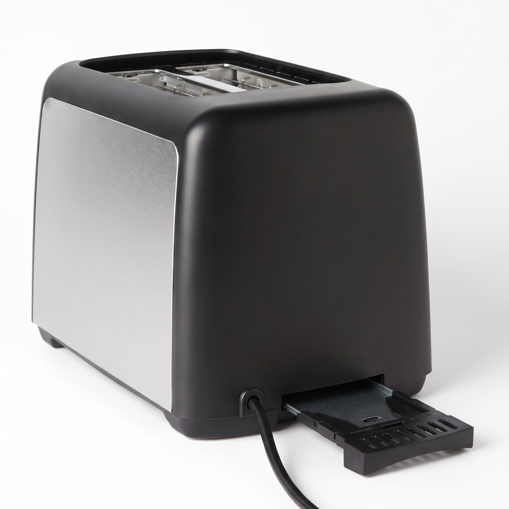 Topinkovač TA01318B-GS – 2 extra široké štěrbiny, 800 W, 7 stupňů, černý