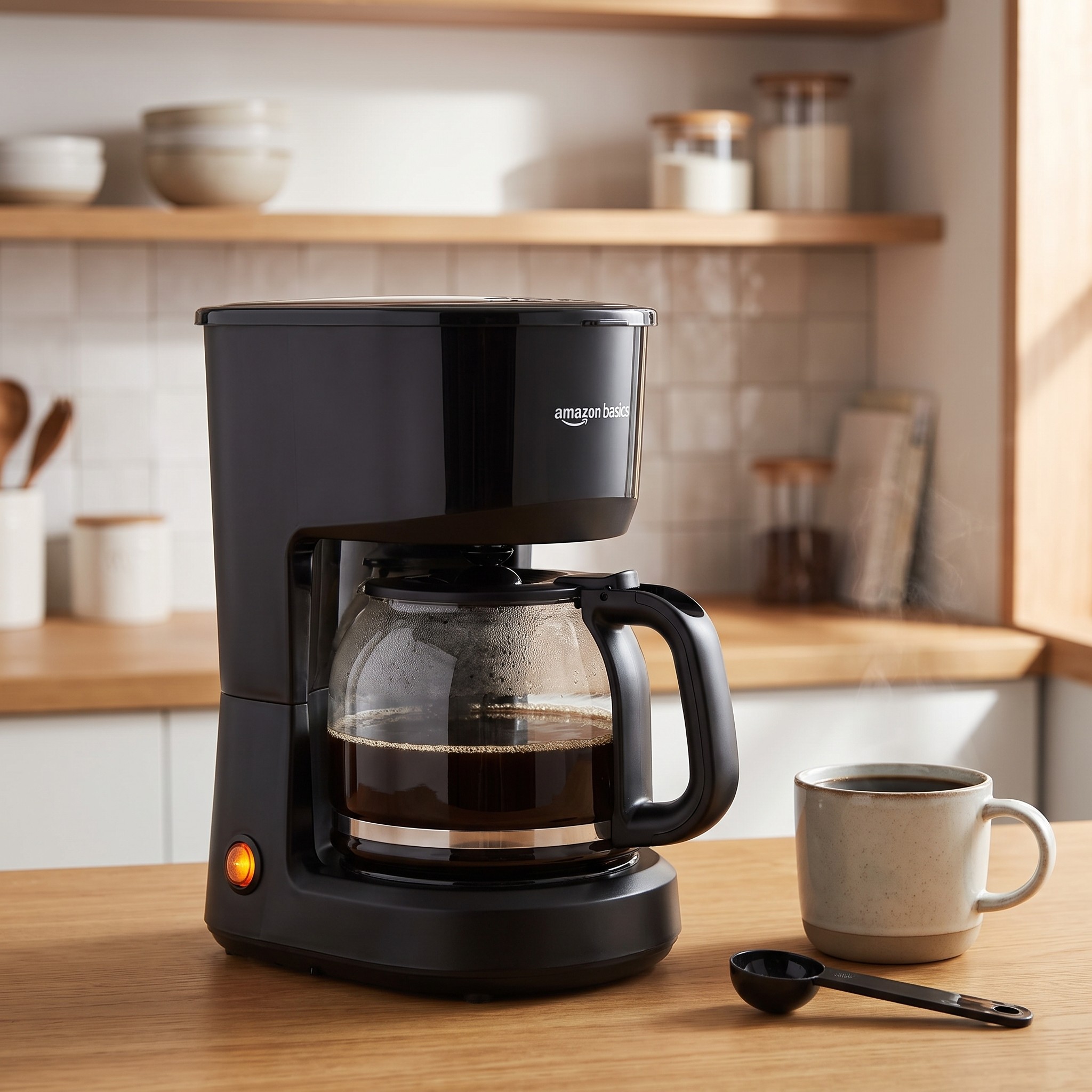 Filtrační kávovar CM1166AB-GS – 1,25 l skleněná konvice na 10 šálků, 1000 W, černý – použité