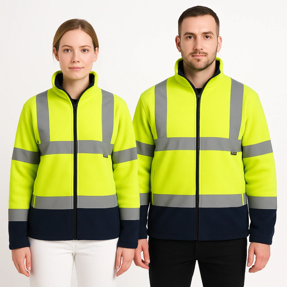 Fleece bunda reflexní Portwest F301, Žlutá, vel S