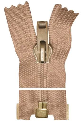 Spirálový zip, dělitelný - 65cm - starorůžový - Koh-i-noor - BALENÍ 10 ks
