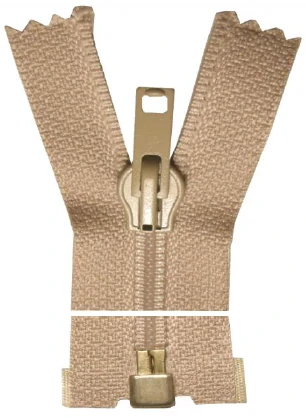 Spirálový zip, dělitelný - 65cm - béžový - WICO - BALENÍ 10 ks