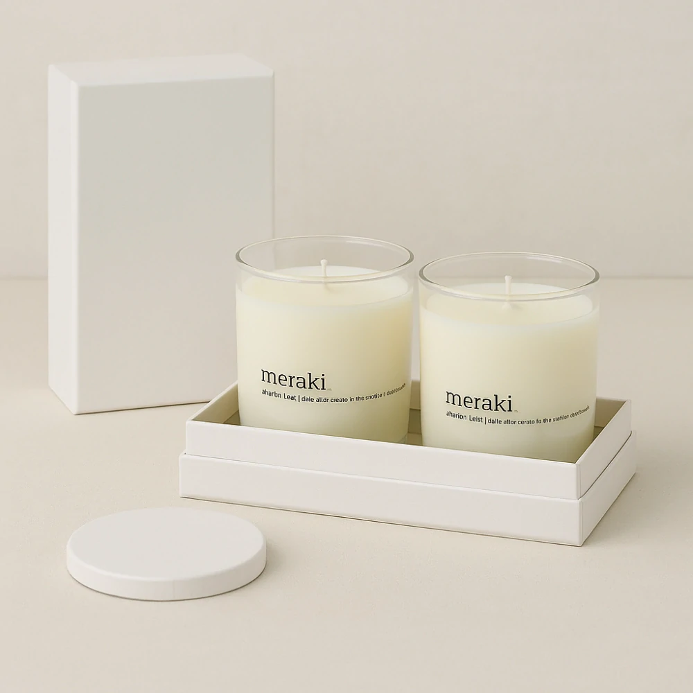 Meraki – Wild Meadow, Sada 2 vonných svíček, Ø 7 cm