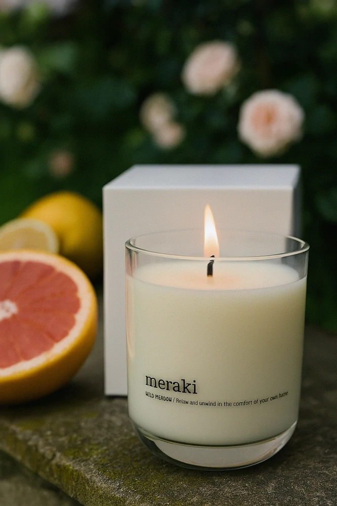 Meraki - vonná svíčka - Na divoké louce
