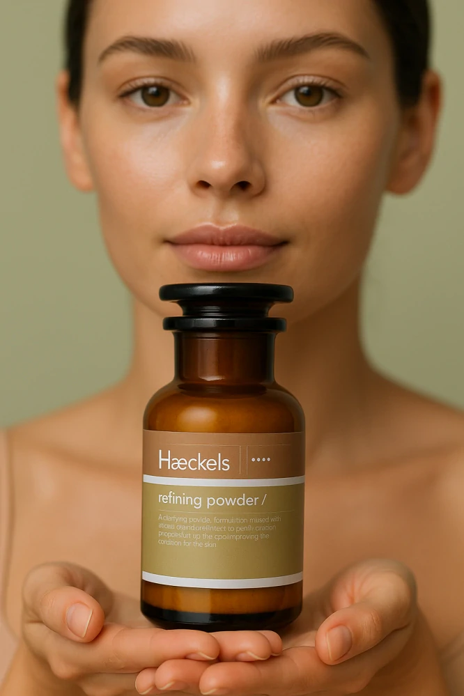 Haeckels – Refining Powder, přírodní exfoliační maska