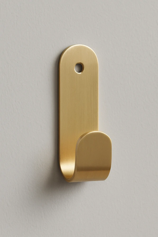 Hübsch – Zlatý Kovový Věšák Piccolo II, Výška 10 cm