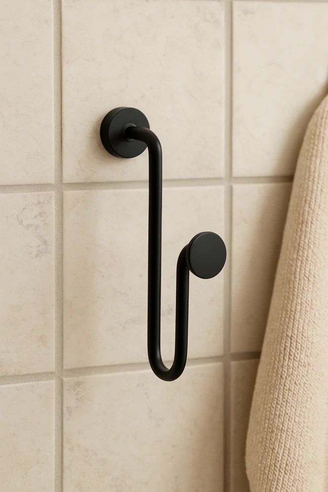 Hübsch – Háček Swing Hook černý, výška 13 cm