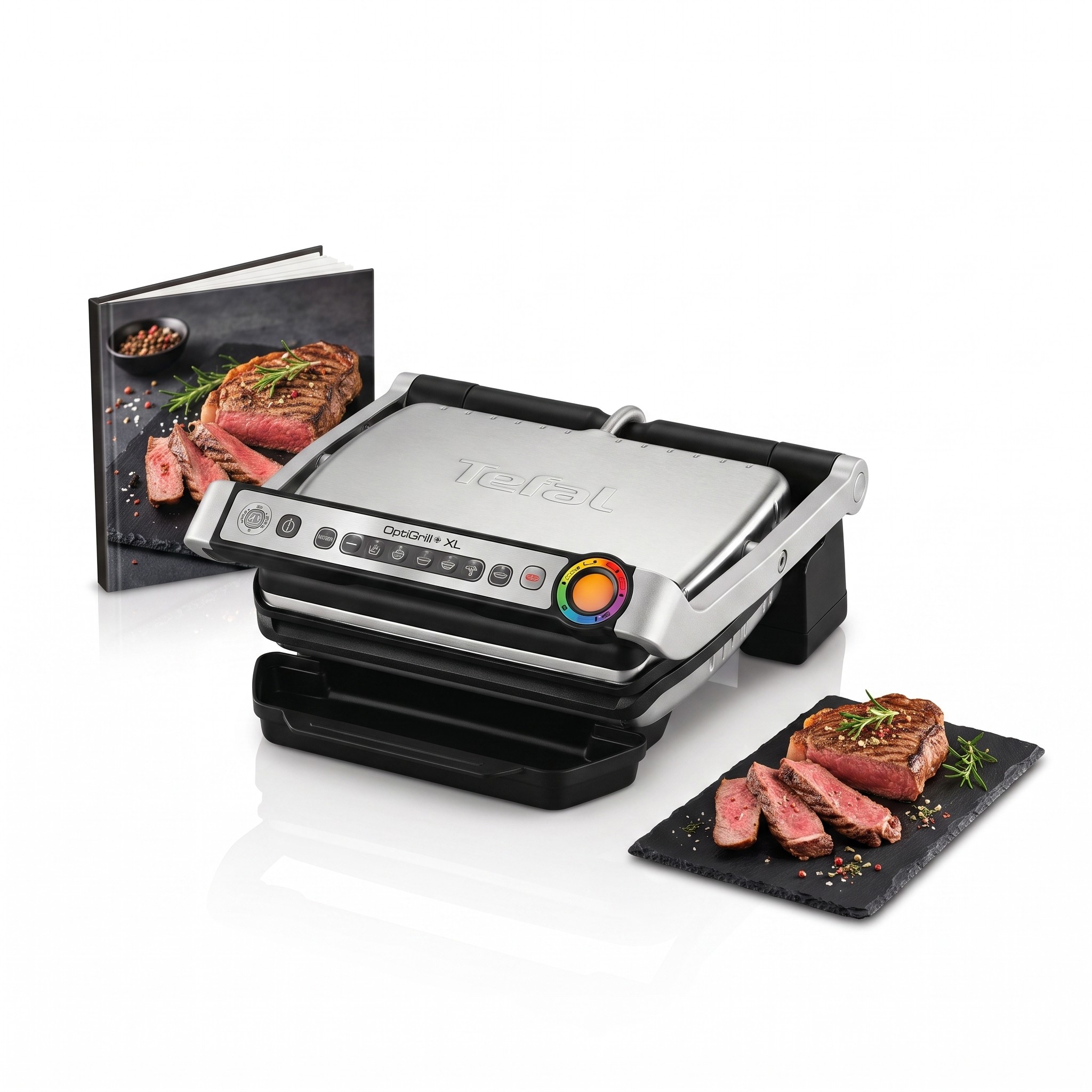 Tefal OptiGrill+ XL GC722D16 – kontaktní gril s 9 programy a plochou 800 cm²