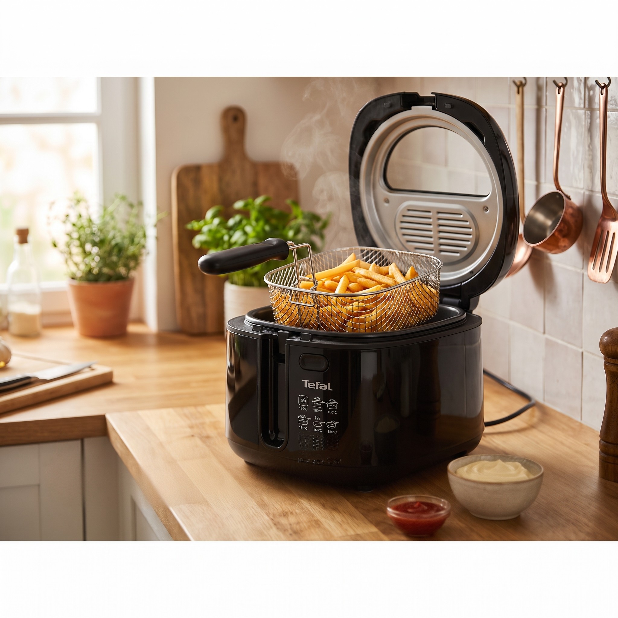 Tefal Maxi Fry FF1078 – fritéza 2,1 l oleje na 1,2 kg jídla, Cool Wall, černá