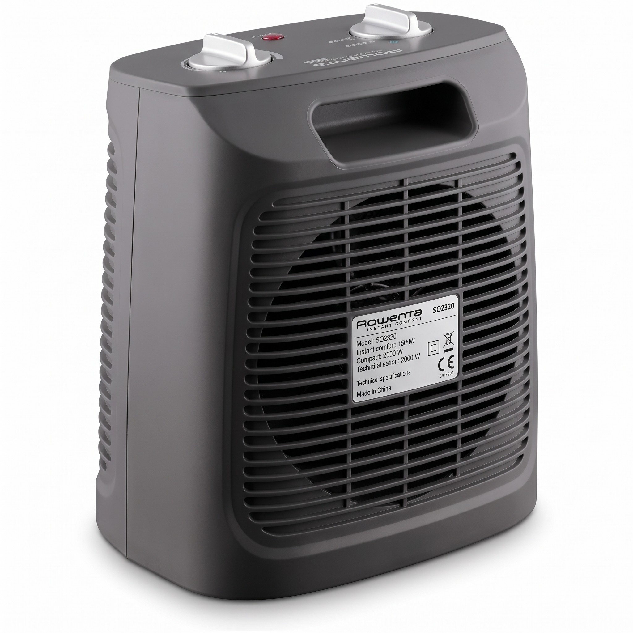 Rowenta Instant Comfort Compact SO2320 – teplovzdušný ventilátor 2000 W, šedý