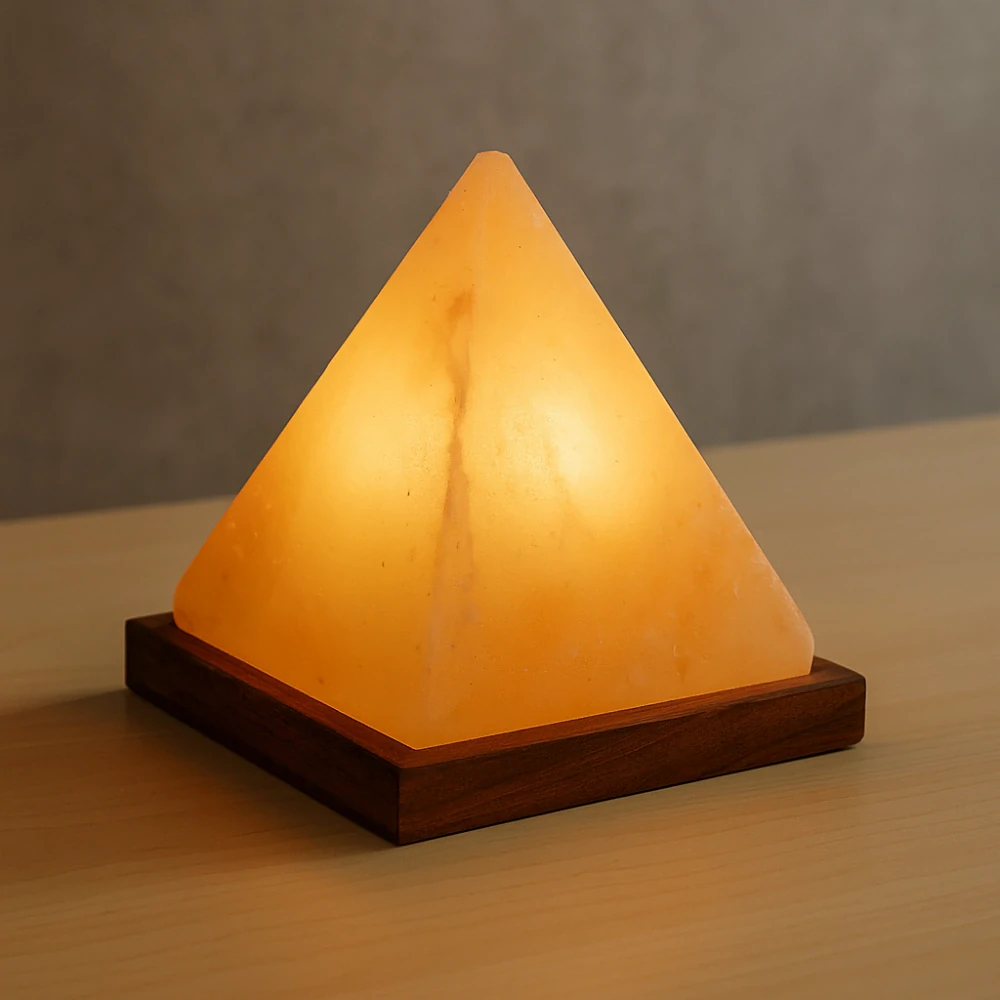 Solná lampa elektrická pyramida, 20 cm