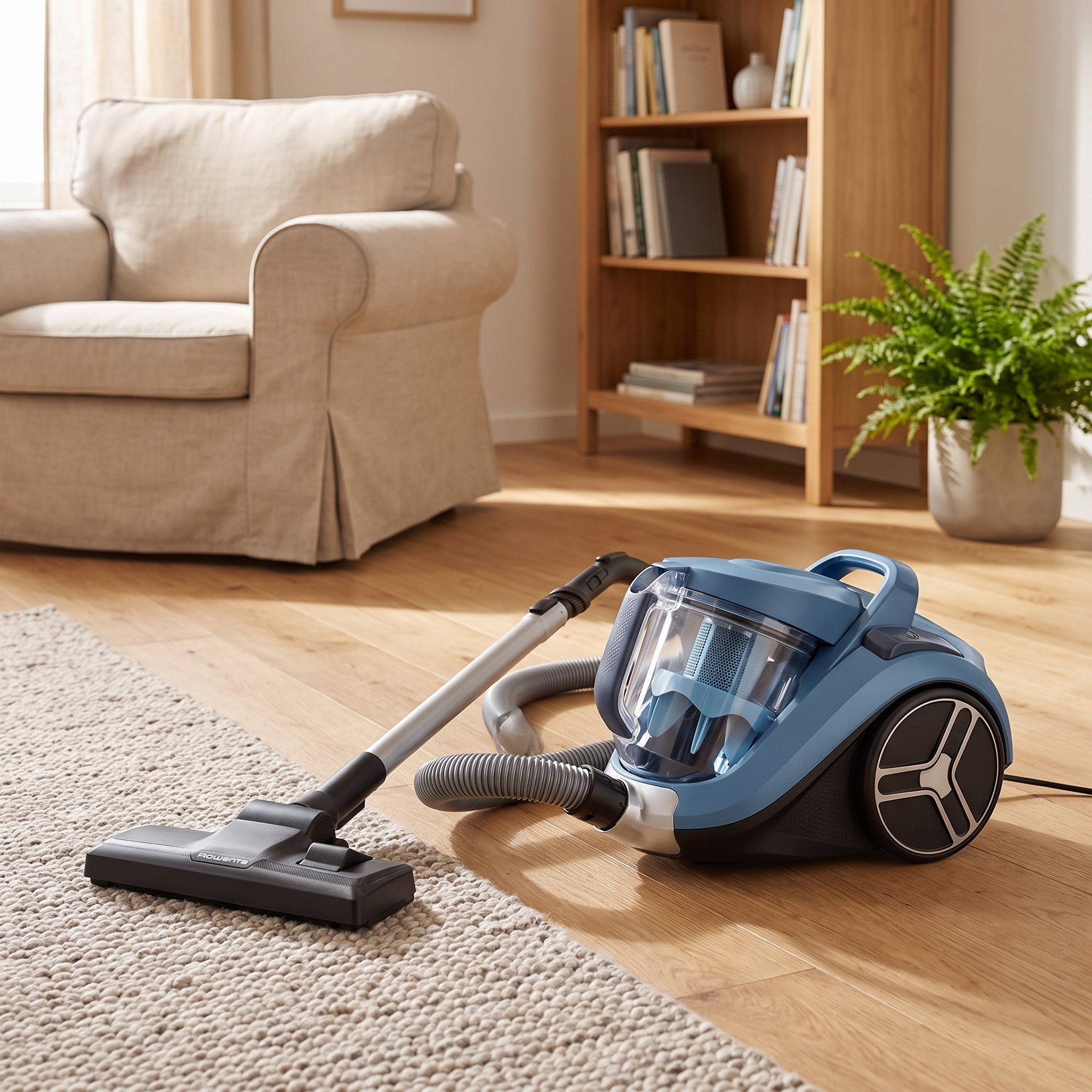 Rowenta Compact Power XXL Animal RO4871EA – bezsáčkový vysavač 2,5 l, modrý