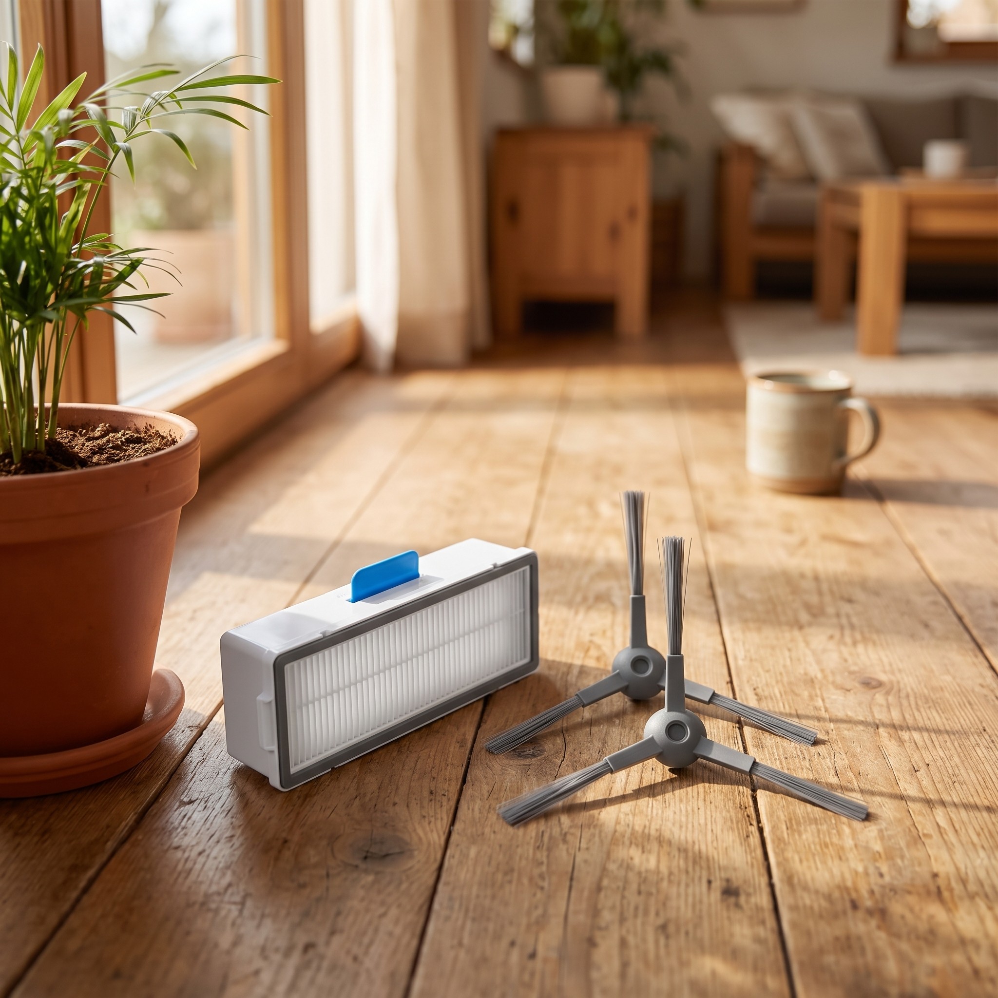 Rowenta ZR740003 – sada bočních kartáčů a filtru pro robotický vysavač X-plorer Serie 60