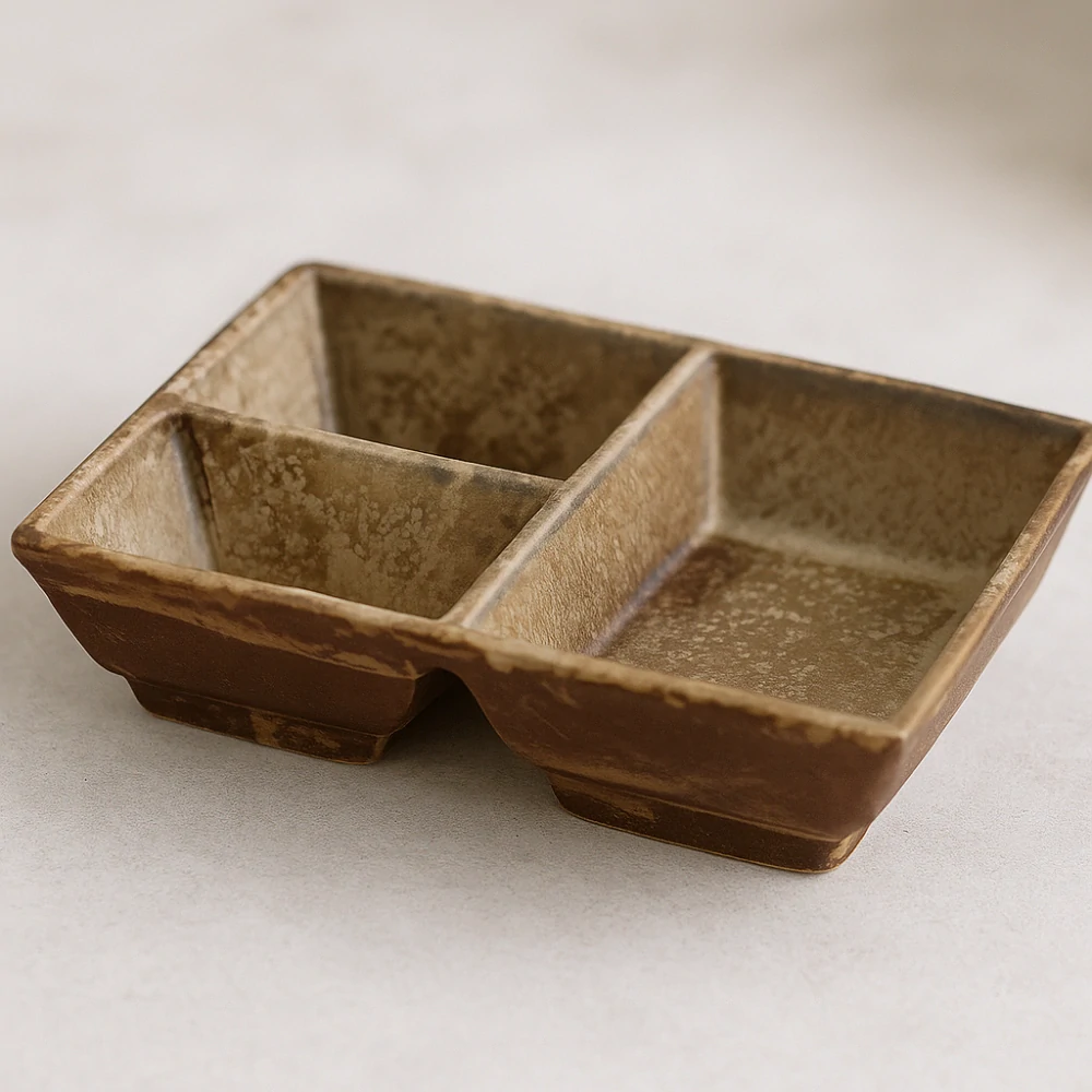 Bloomingville – Risa Tray, hnědý kameninový tác