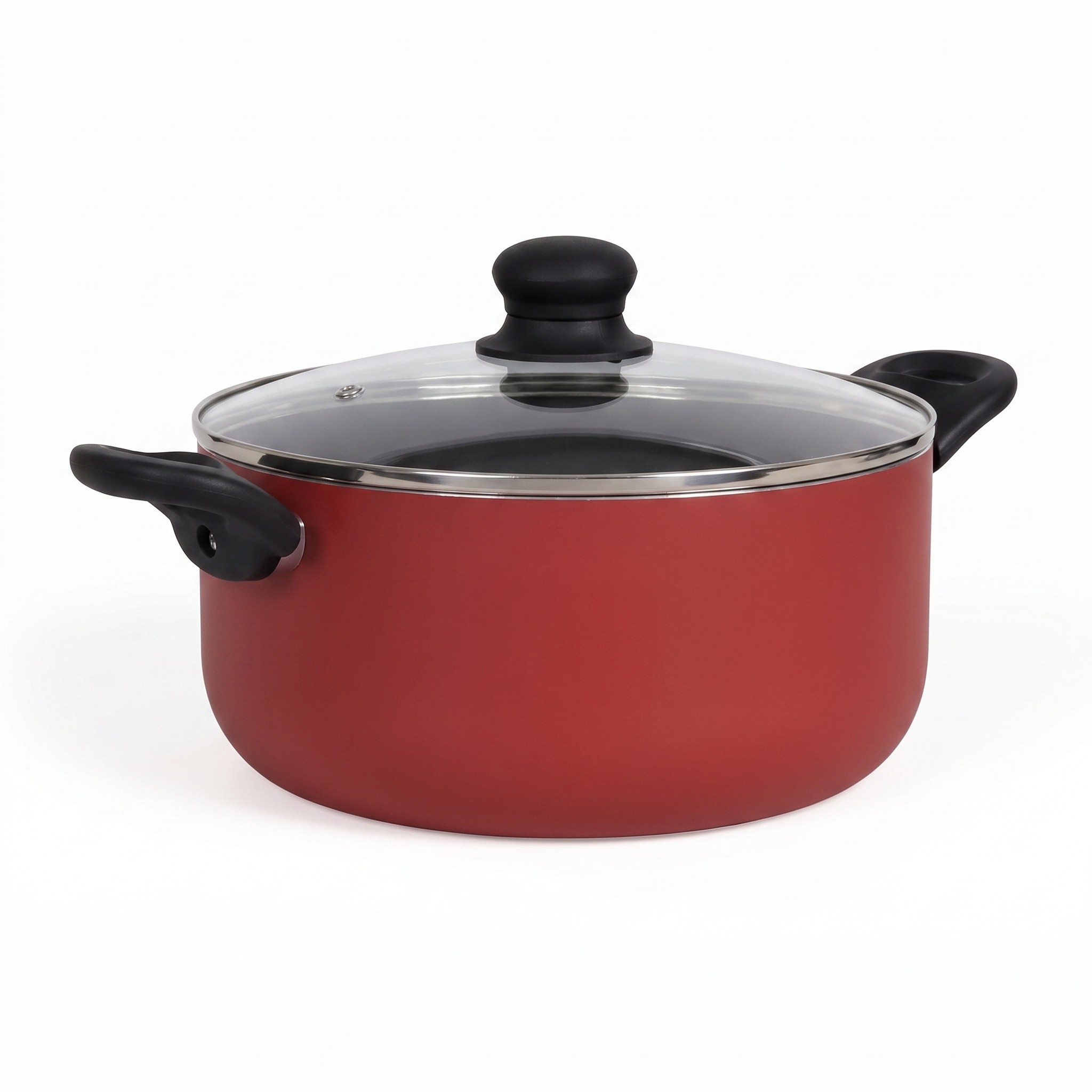 Livoo MEP151R – hliníkový hrnec s poklicí 28 cm, 7 l, nepřilnavý povrch, indukce