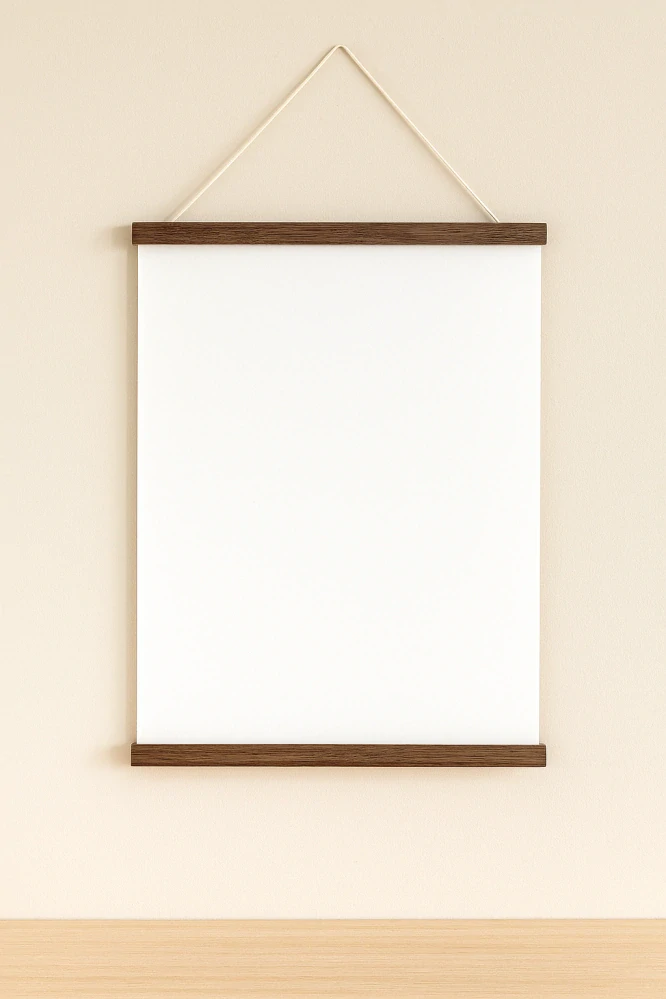 Paper Collective – STiiCKS magnetický rám na plakáty, ořech, 33 cm