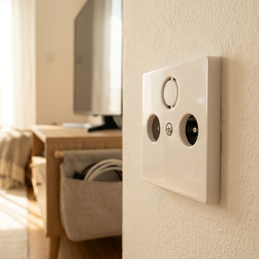 Schneider Electric MTN296719 – centrální deska anténní zásuvky TV-R-SAT, System M, polar white
