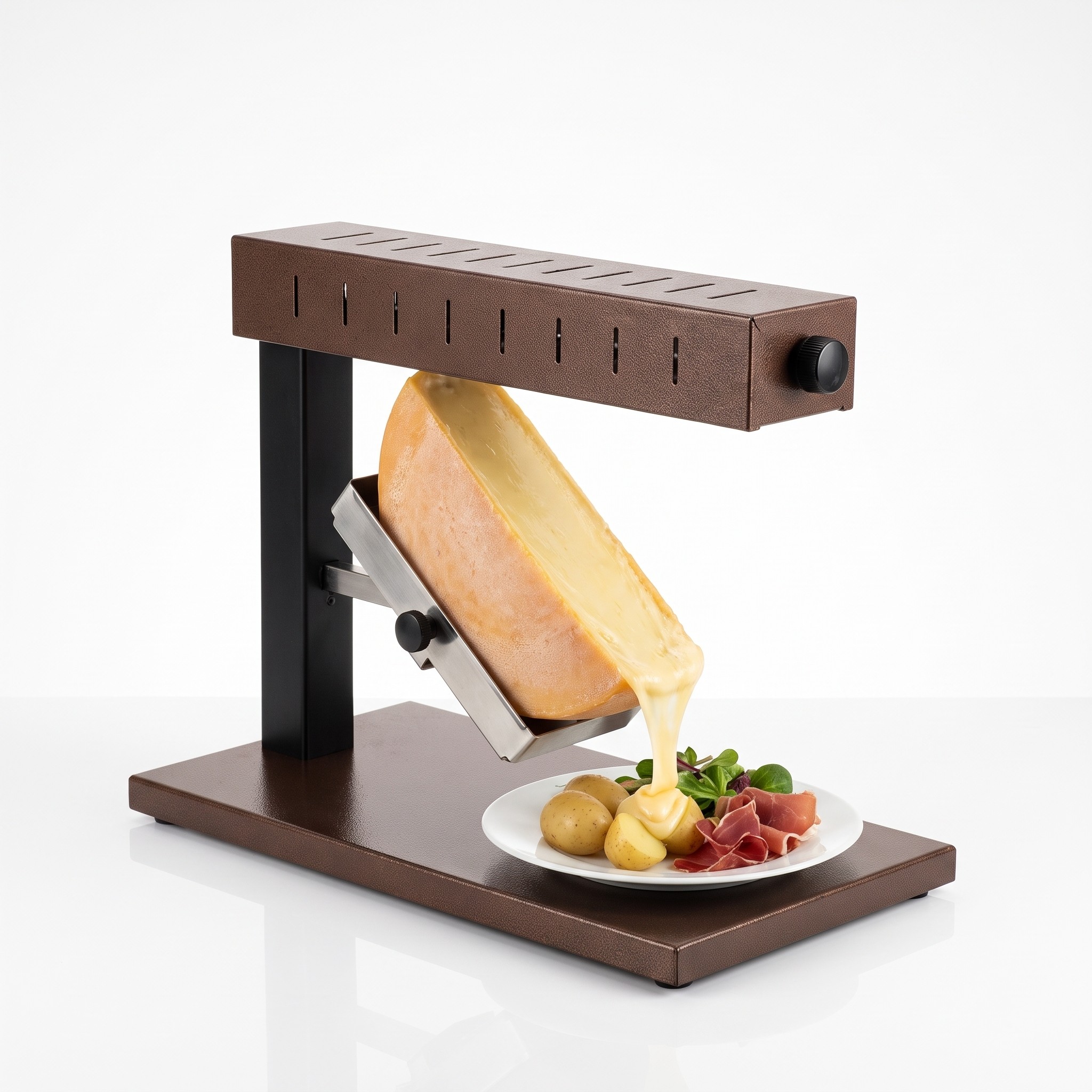 Louis Tellier Alpage Signature Original – tradiční raclette na půlku sýra pro 6–8 osob – s kosmetickou vadou