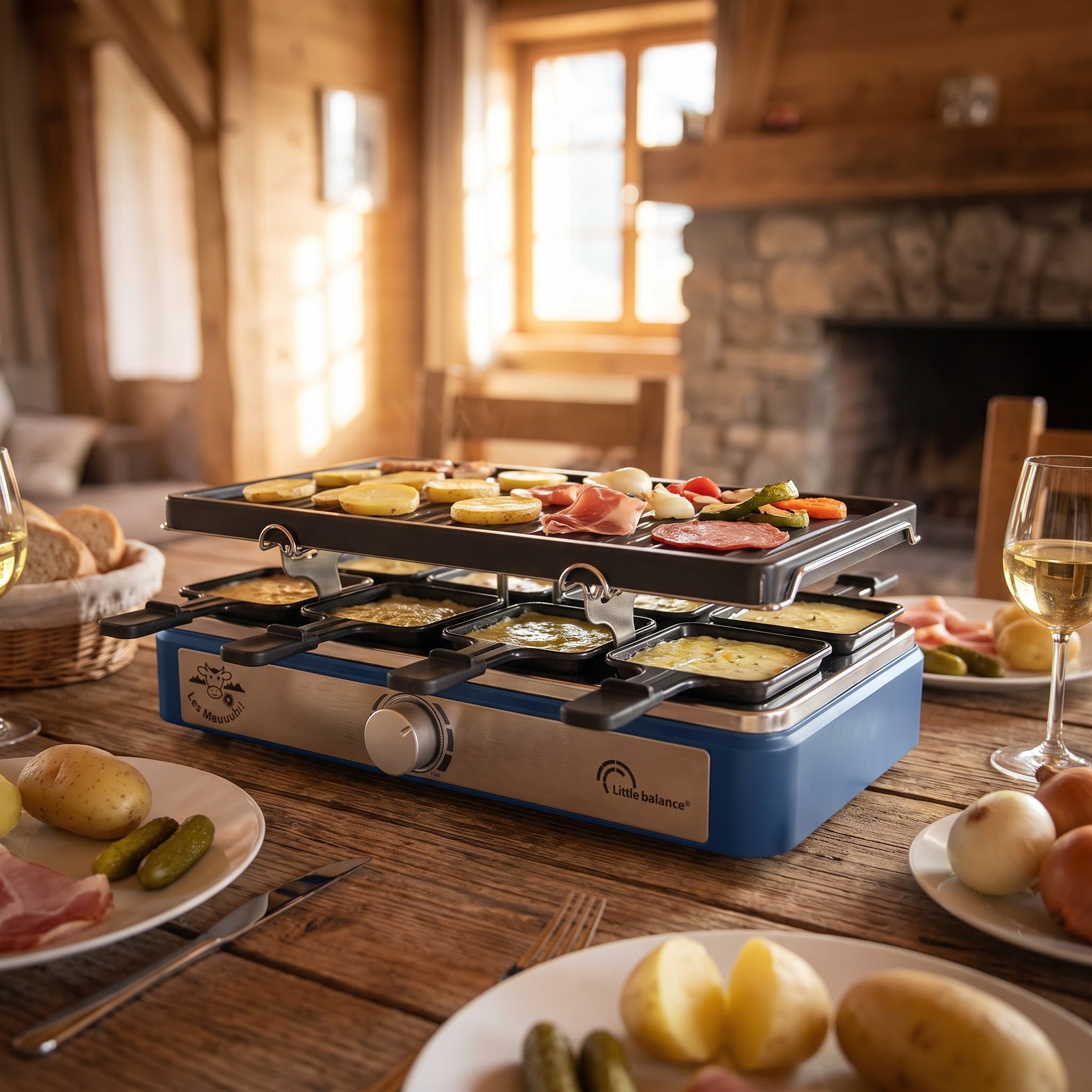 Little Balance Maxi Grill & Cheese – raclette gril 2v1 pro 8 osob, 1400 W