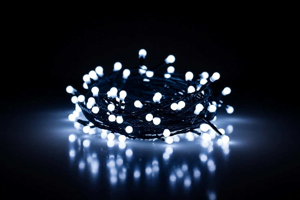 Retlux RXL 219 LED světelný řetěz kuličky, 100 LED, 10,5 m, studená bílá