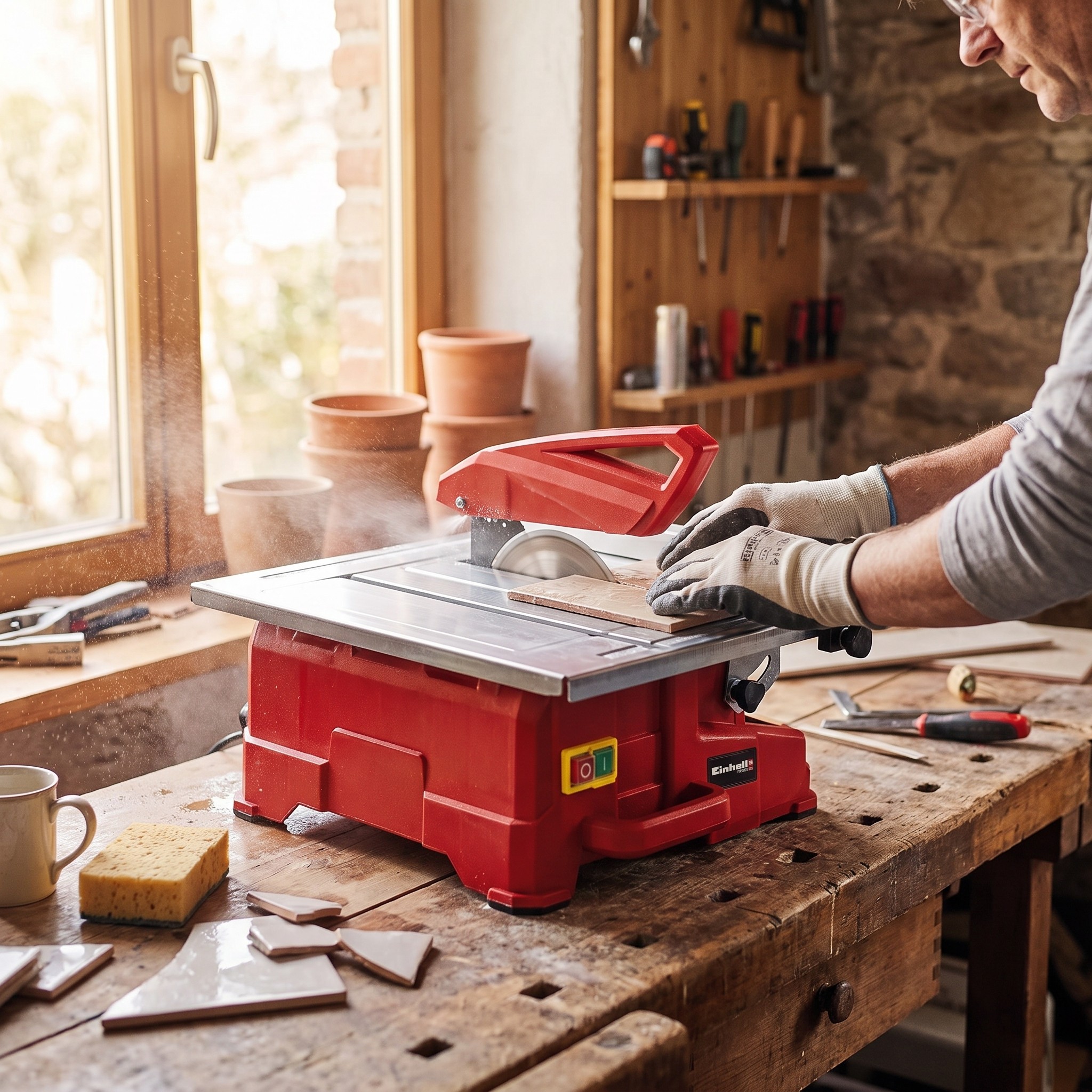 Einhell TC-TC 800 – elektrická řezačka na dlažbu a obklady, 800 W, kotouč 180 mm