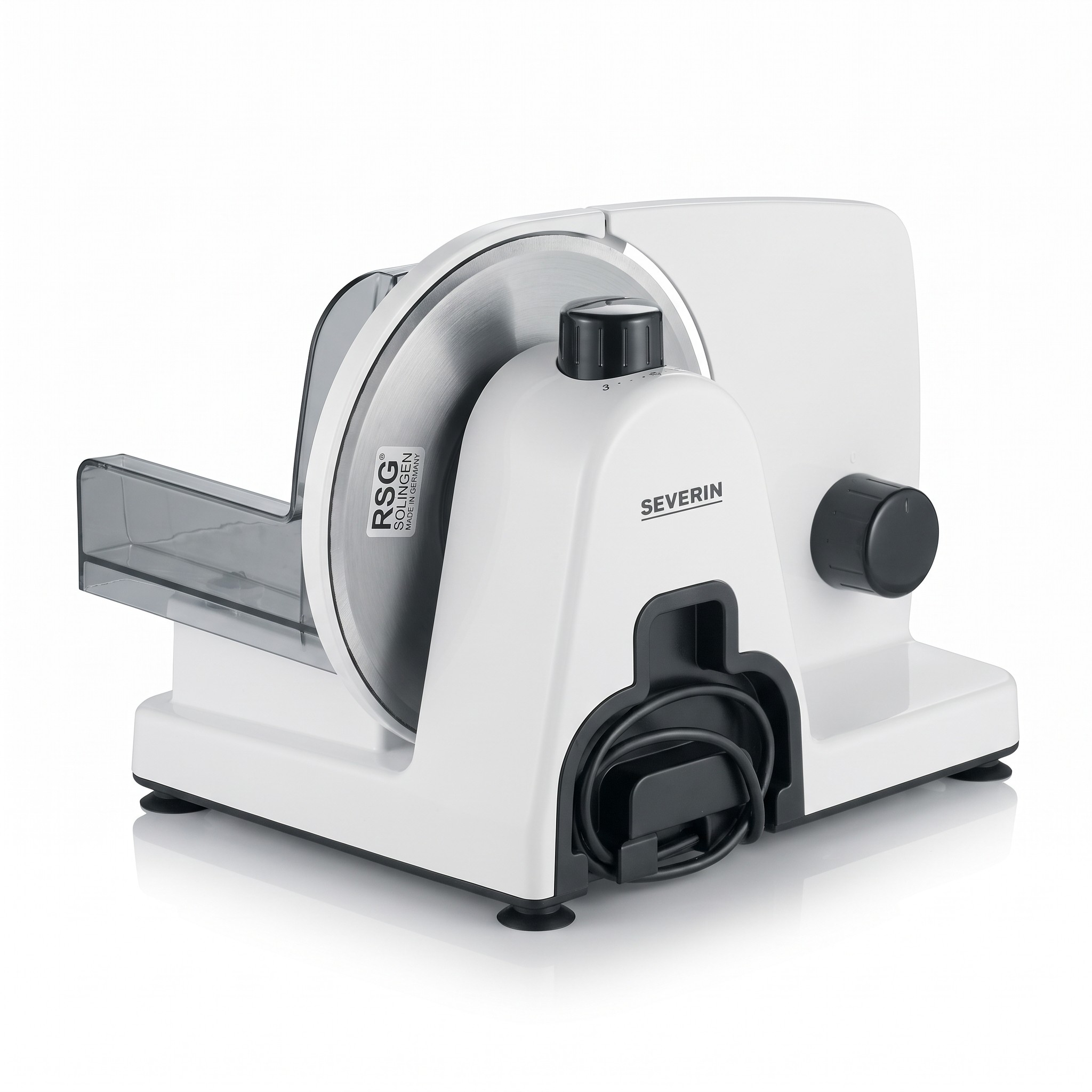 SEVERIN AS 3912 – elektrický kráječ na chleba, uzeniny a sýr, nůž Solingen