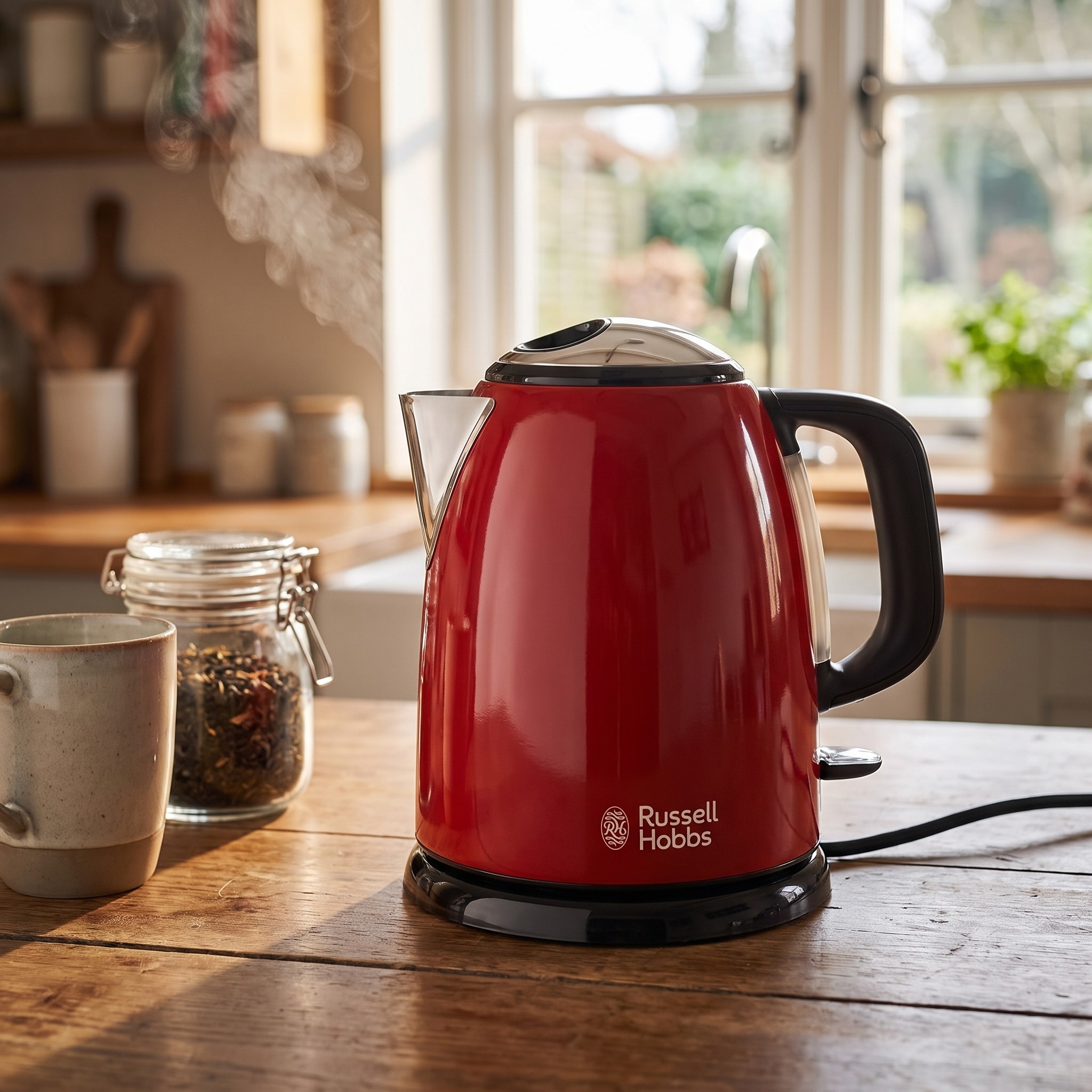 Russell Hobbs 24992-70 Colours Plus – rychlovarná konvice 1 l, 2400 W, červená