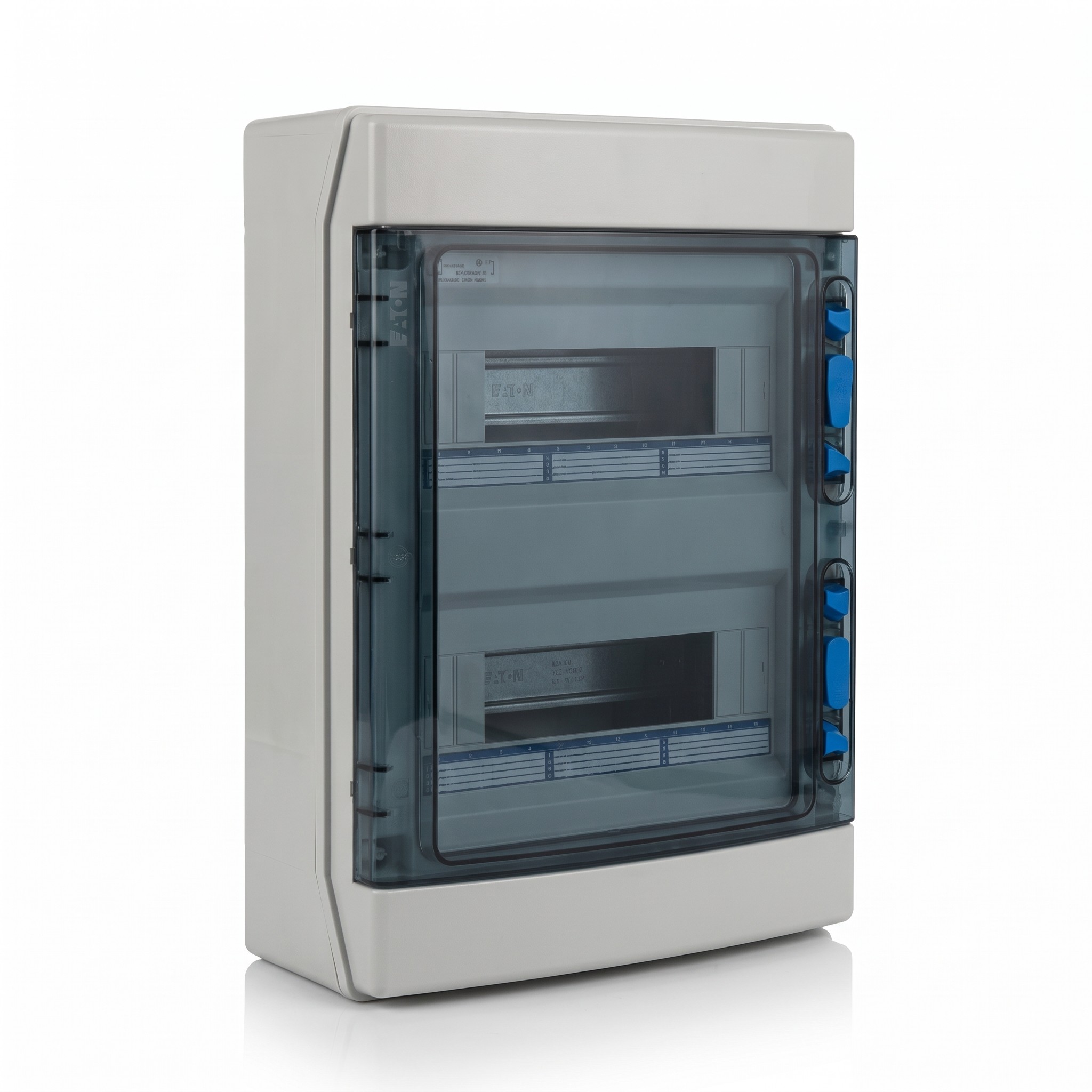 Eaton – Rozvodnice na omítku IKA-2/24-ST, 2 řady po 12 modulech, IP65, průhledné dveře