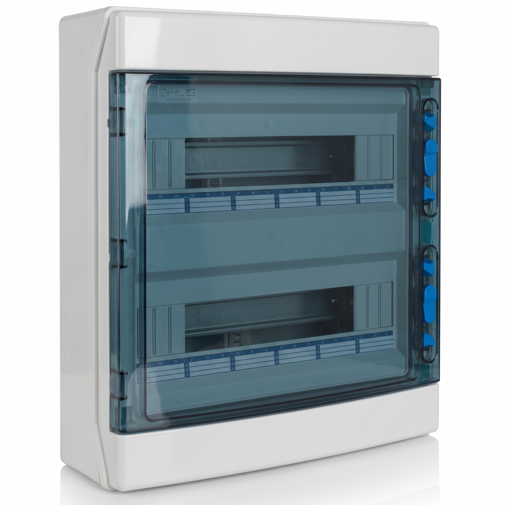 Eaton – Rozvodnice na omítku IKA-2/36-ST, 2 řady po 18 modulech, IP65, průhledné dveře