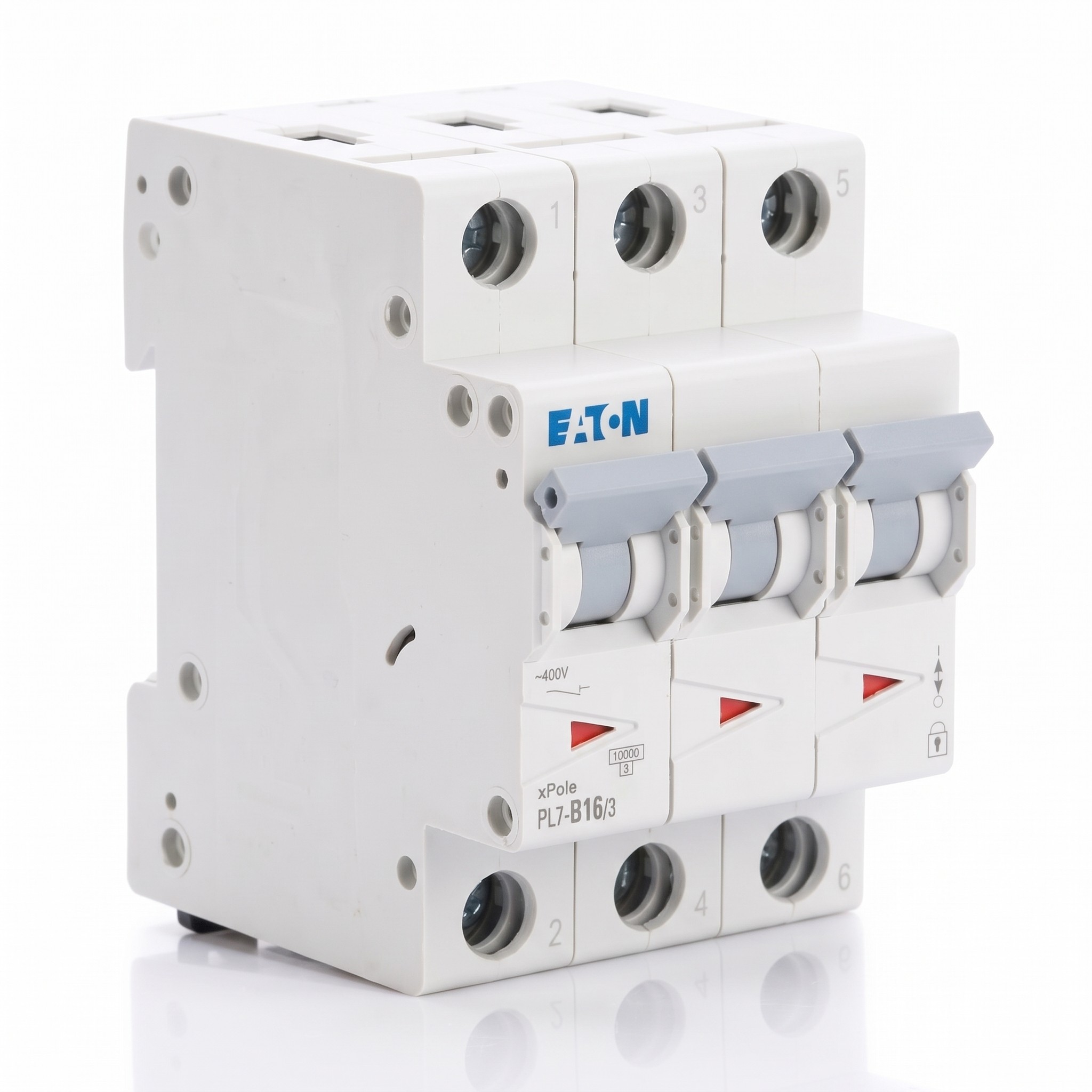 Eaton – Jistič PL7-B16/3, 16 A, char. B, 3 póly, 10 kA