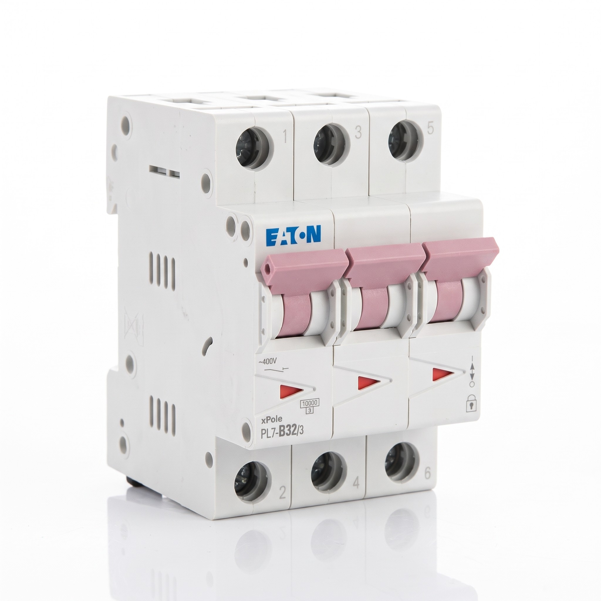 Eaton – Jistič PL7-B32/3, 32 A, char. B, 3 póly, 10 kA