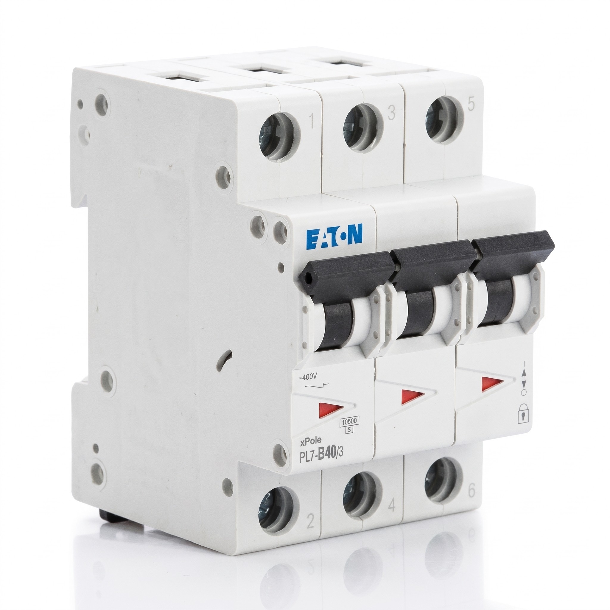 Eaton – Jistič PL7-B40/3, 40 A, char. B, 3 póly, 10 kA