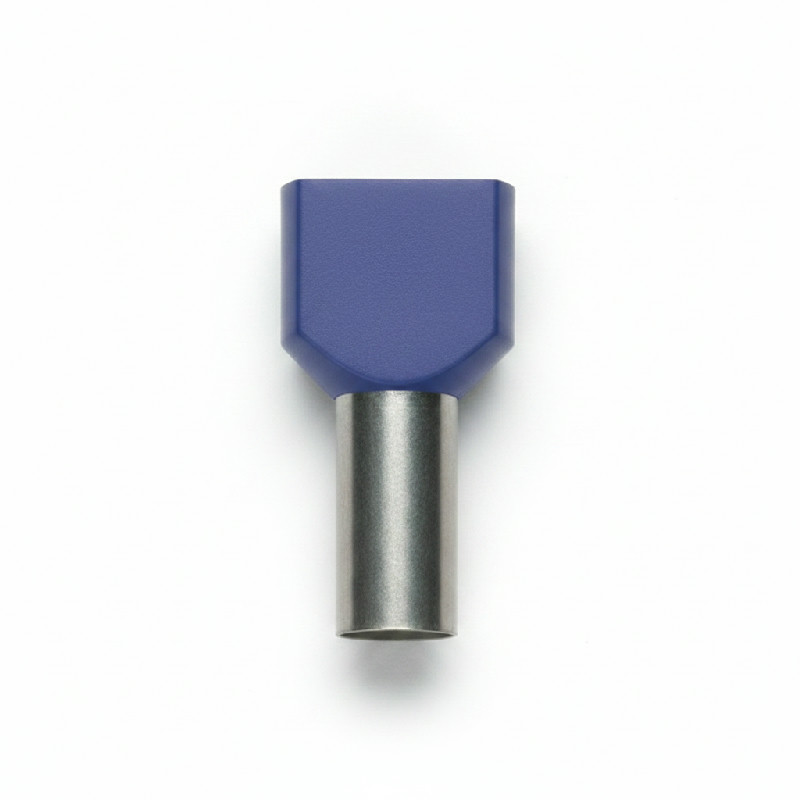 Dutinka dvojitá izolovaná Cu 2 x 2,5/10 mm, modrá