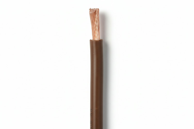 Vodič CYA H07V-K, 1,5 mm2, hnědý