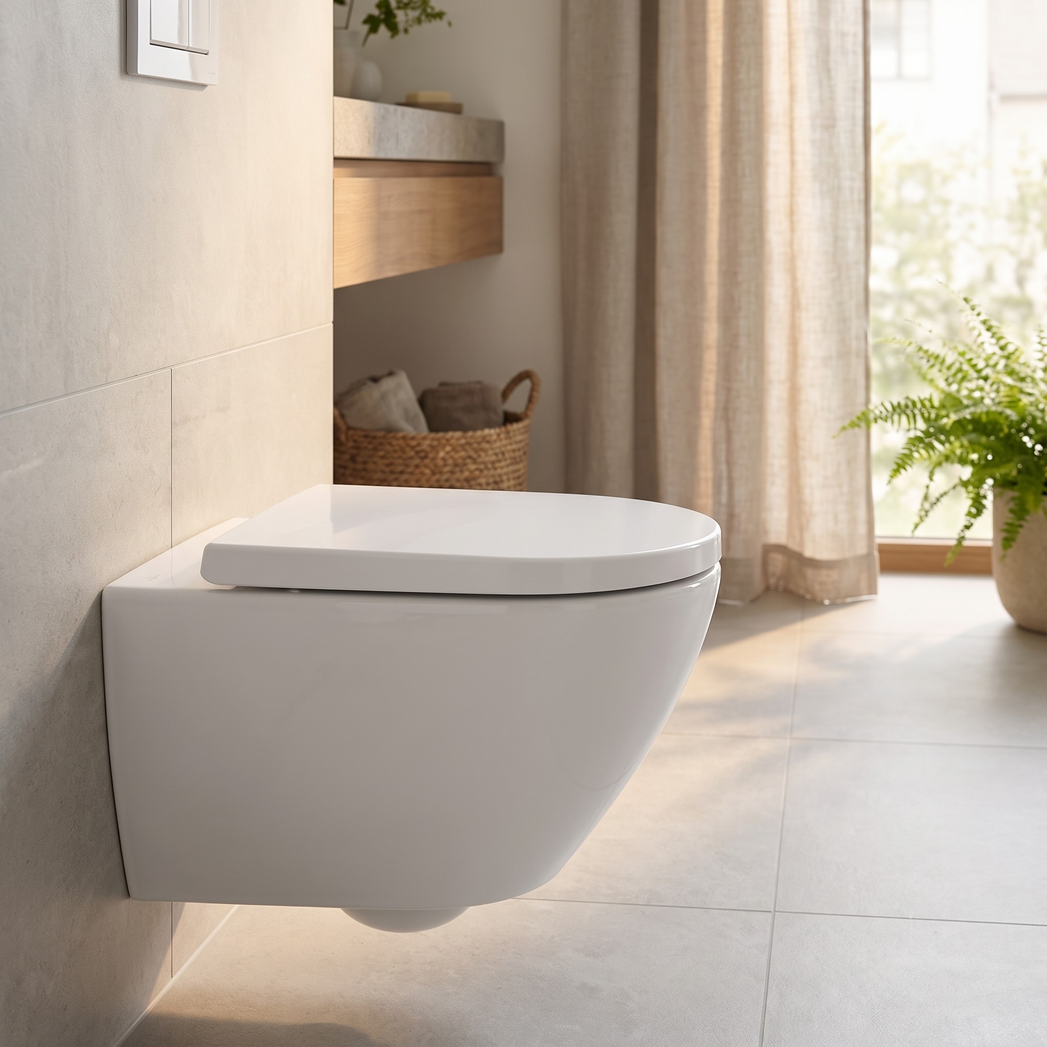 Villeroy & Boch Architectura 98M9C101 – WC sedátko se zpomaleným sklápěním, D-tvar, bílé – s vadou
