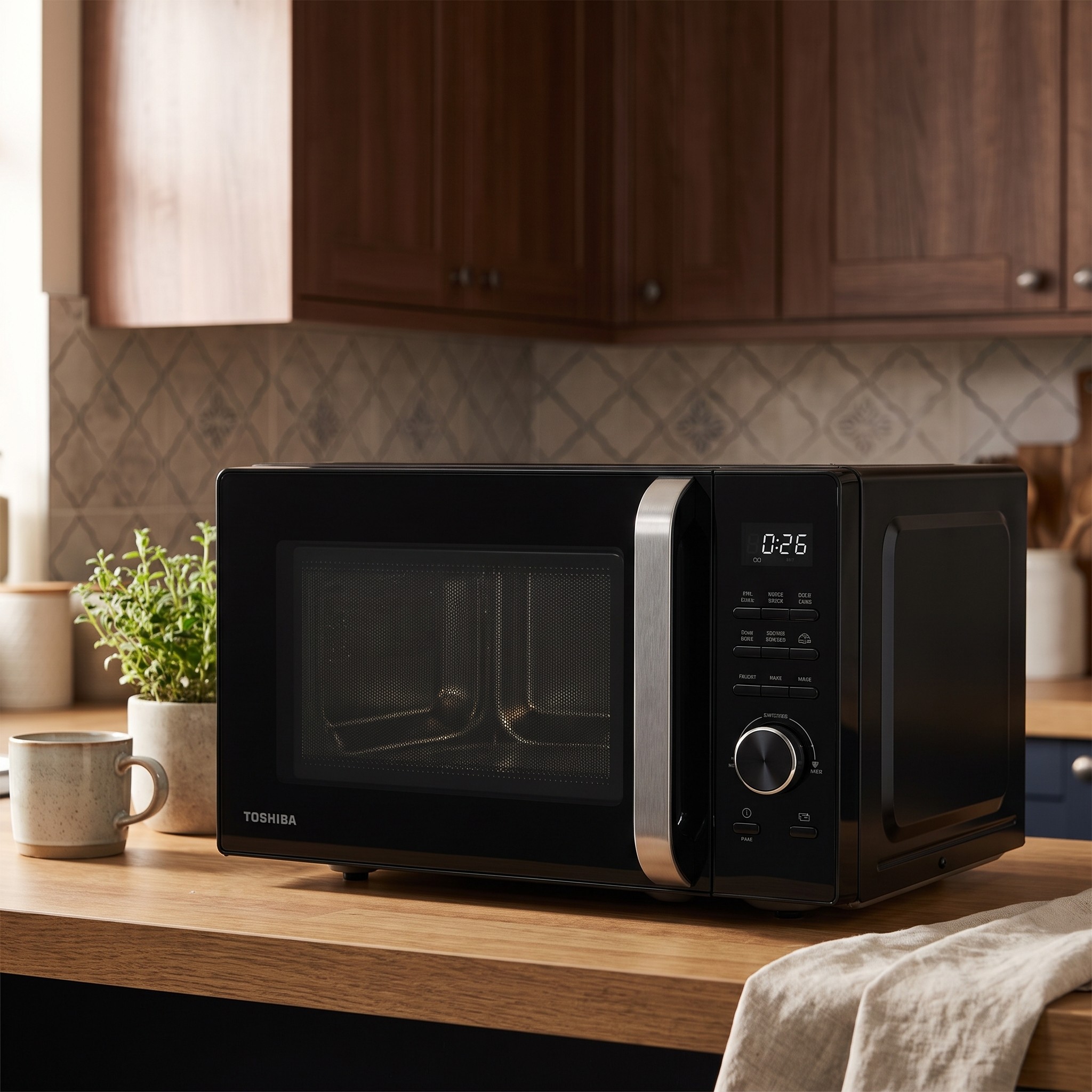 Toshiba MW3-AG25PFI (MG) – mikrovlnná trouba s grilem 25 l, invertor 900 W, šedá – rozbalené