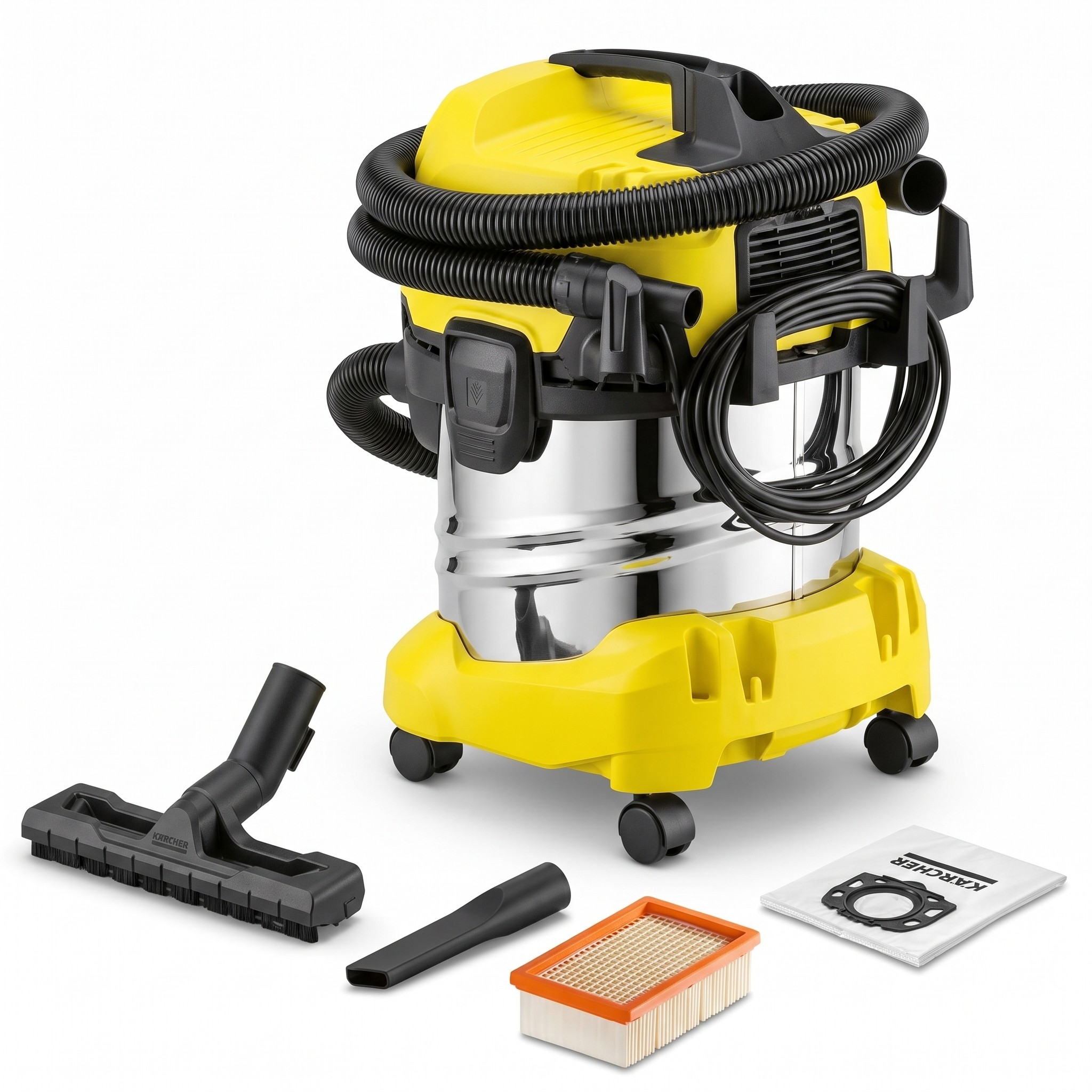 Kärcher WD 4 S V-20/5/22 – víceúčelový vysavač na mokré i suché vysávání, 1000 W, 20 l