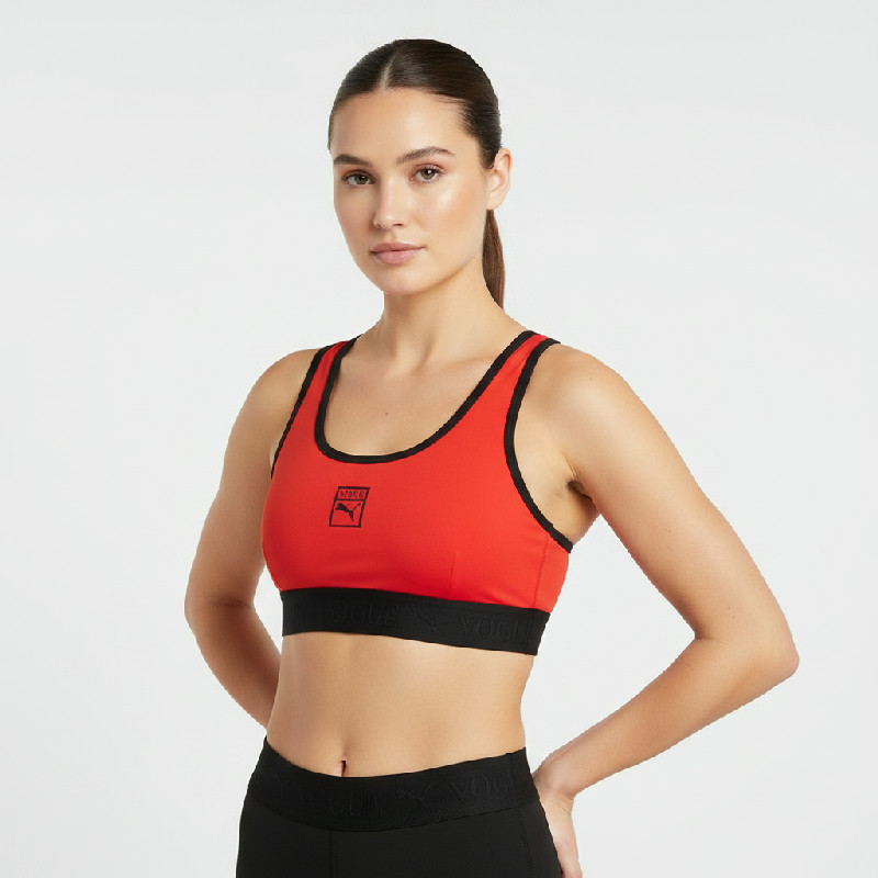 Puma x VOGUE Bra Top Fiery Red, vel. XS
