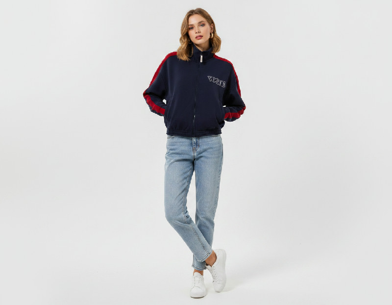 PUMA MIKINA DÁMSKÁ ROZEPÍNACÍ – BUNDA PUMA X VOGUE T7 CROPPED JACKET DK, vel. M