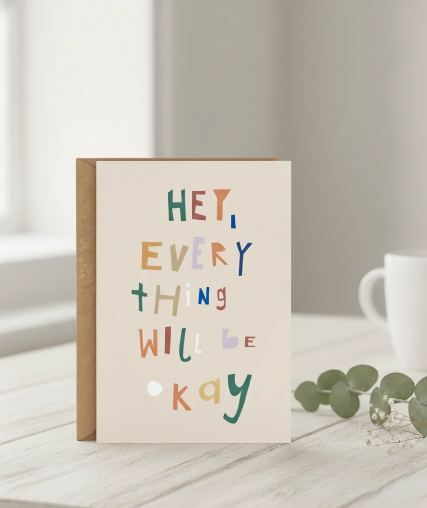 Paper Collective – Everything OK Folded A5 Art Card