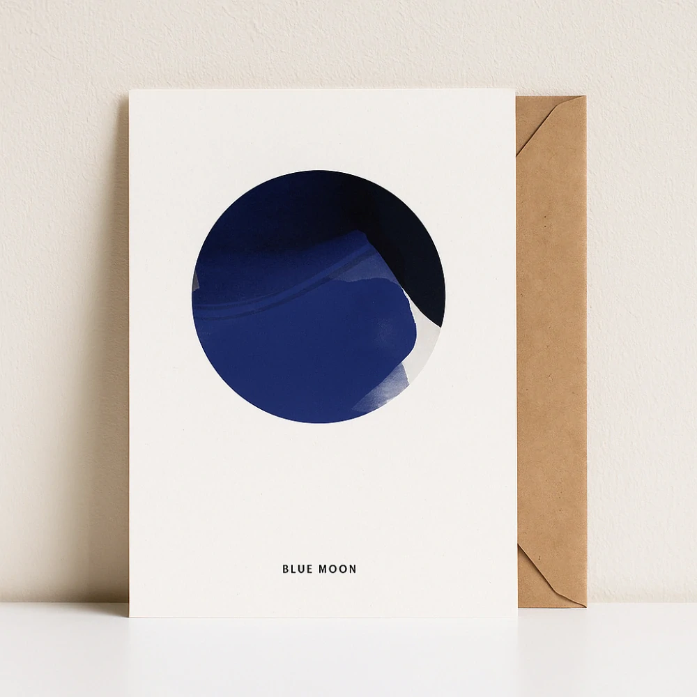 Paper Collective – Blue Moon Art Card