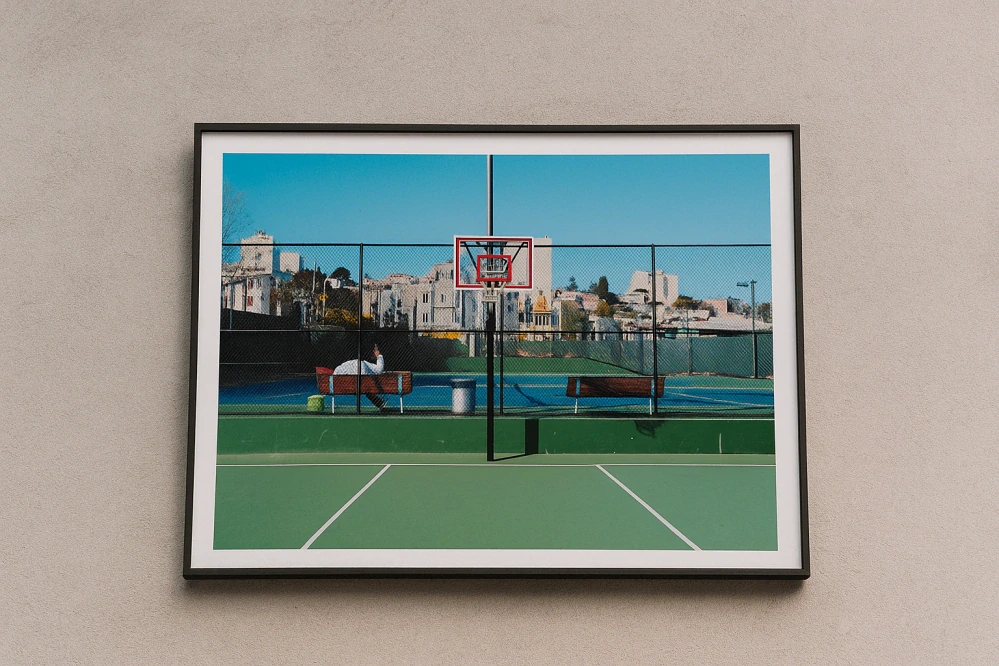 Paper Collective – Umělecký tisk/Plakát, Cities of Basketball 09, San Francisco, 30x40cm