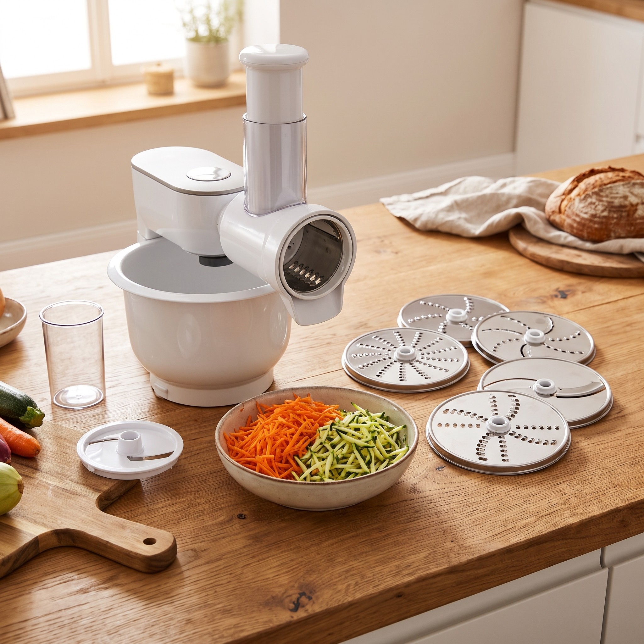 Bosch VeggieLove MUZ5VL1 – sada kráječe a struhadel pro kuchyňský robot MUM5 a MUMS2