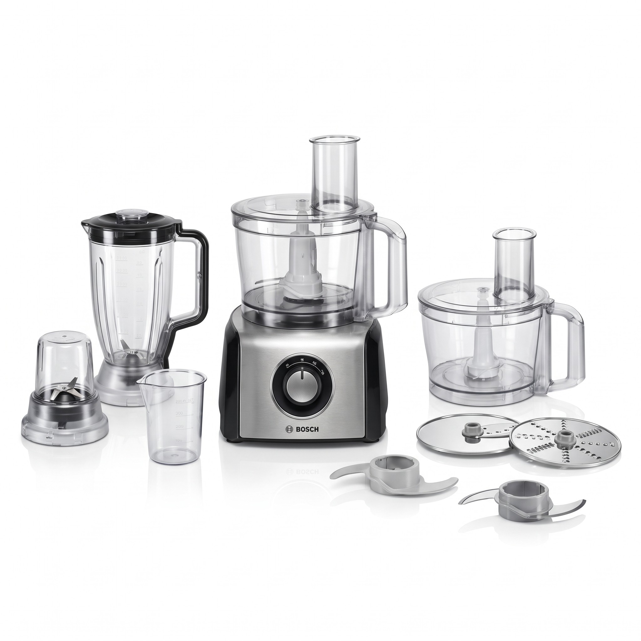 Bosch MultiTalent 3 MCM3501M – kuchyňský robot 800 W, mísa 2,3 l, mixér 1 l, 50 funkcí – rozbalené
