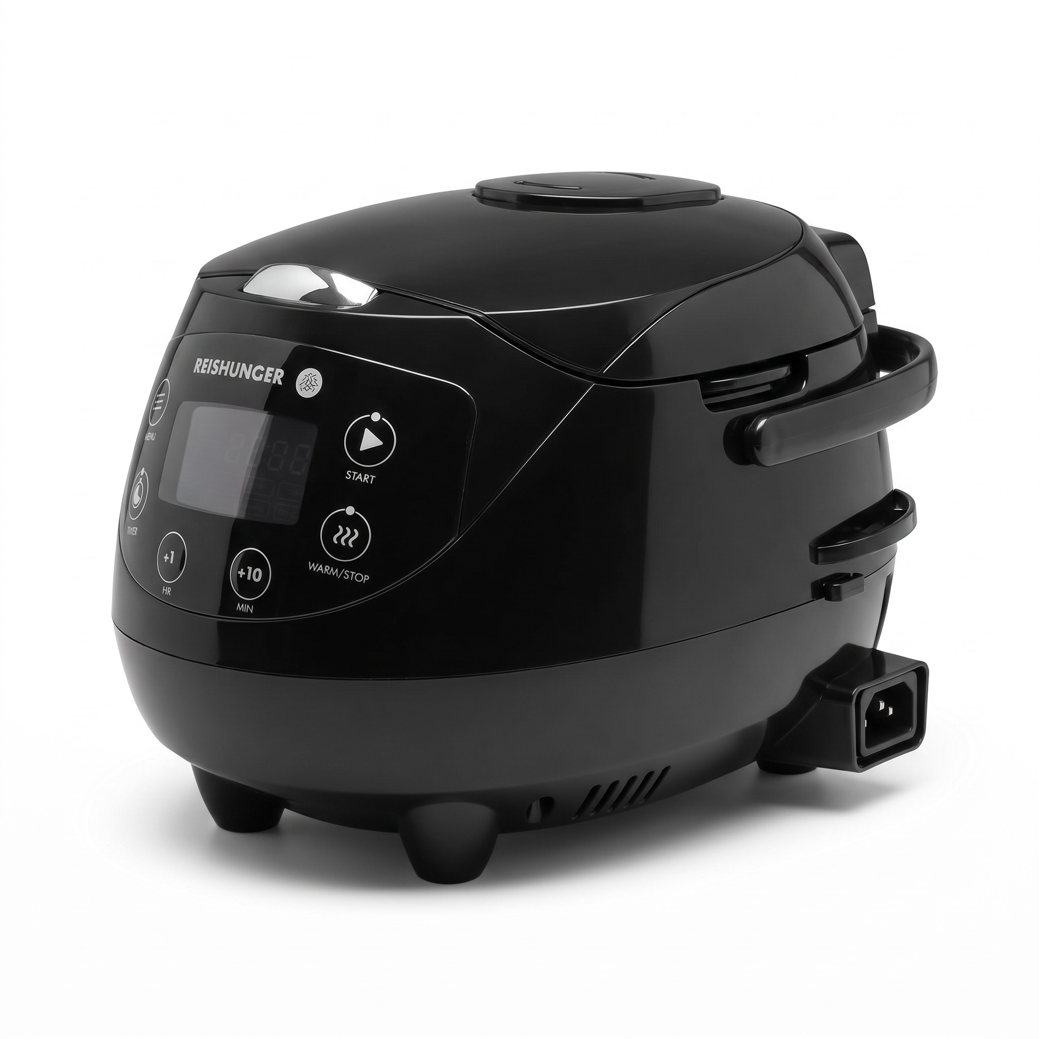 Reishunger Mini Digi 542-MDRK-B – digitální rýžovar 0,6 l, 8 programů, Fuzzy Logic, černý
