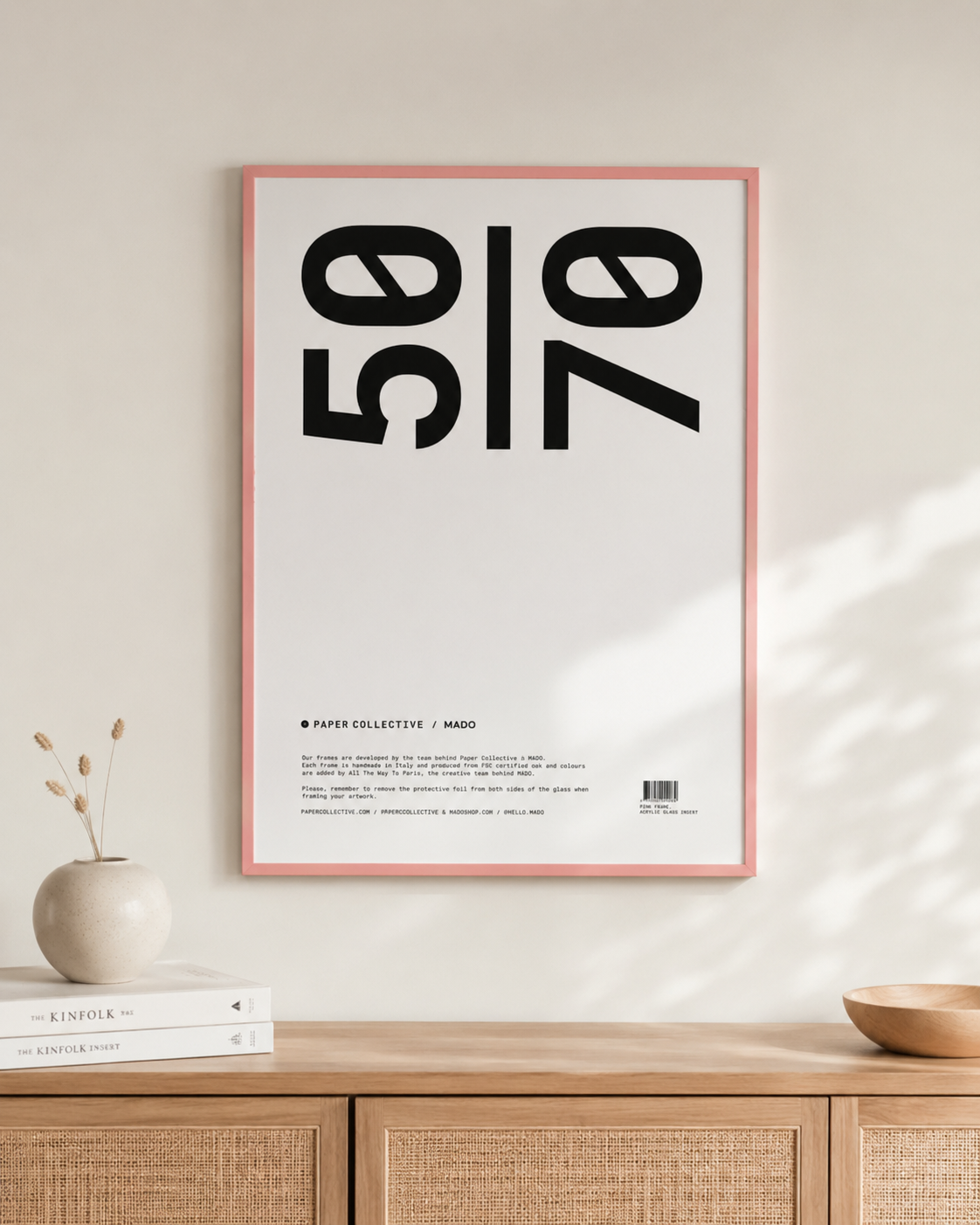 Paper Collective – Rám Pink 50x70 cm