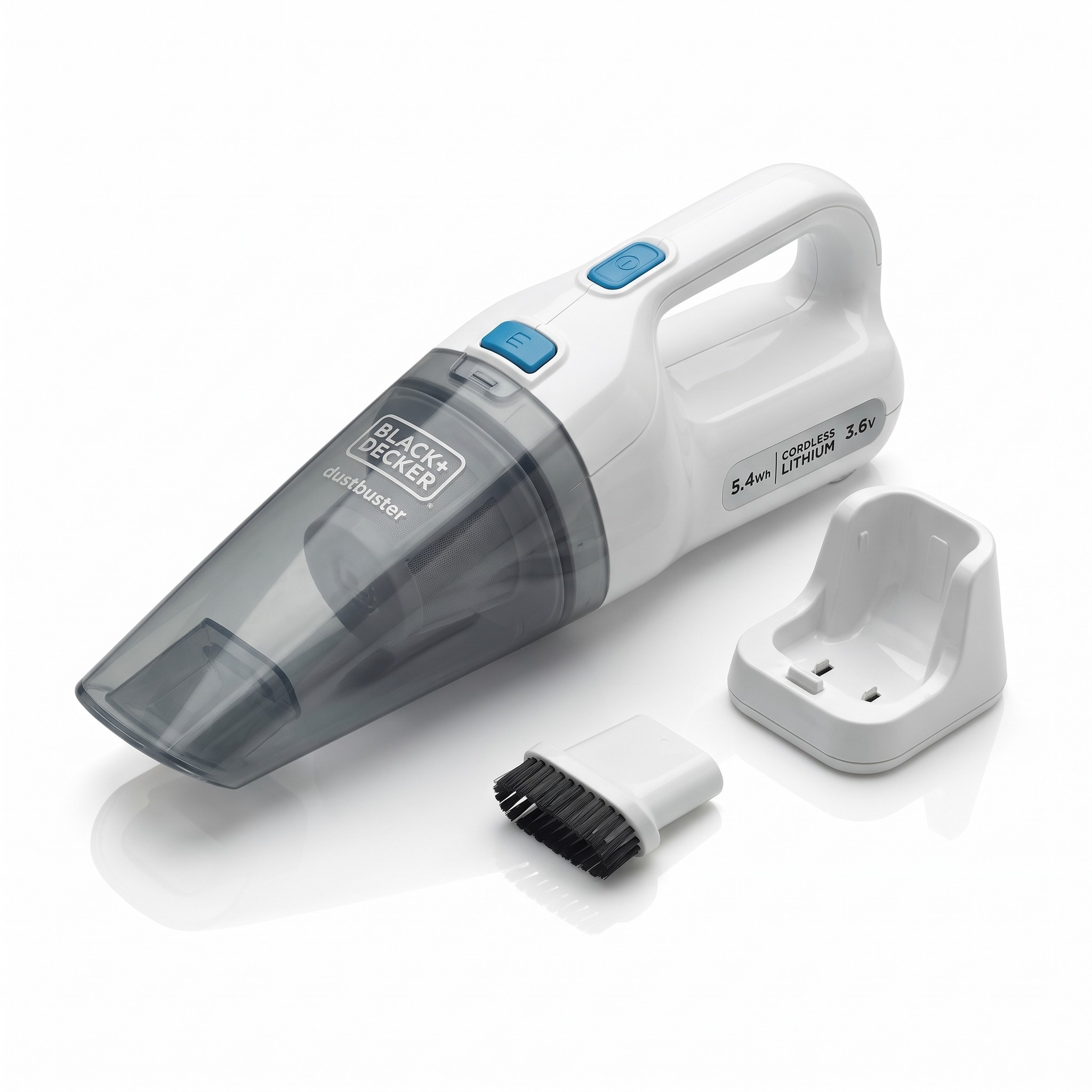 BLACK+DECKER Dustbuster NVC115JL-QW – akumulátorový ruční vysavač 3,6 V, 325 ml, bílý
