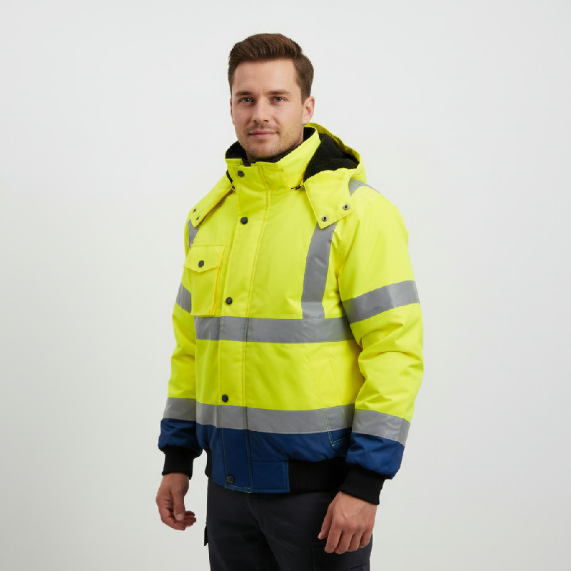 Bunda reflexní 3v1 Bomber Hi-Vis Contrast, vel. S