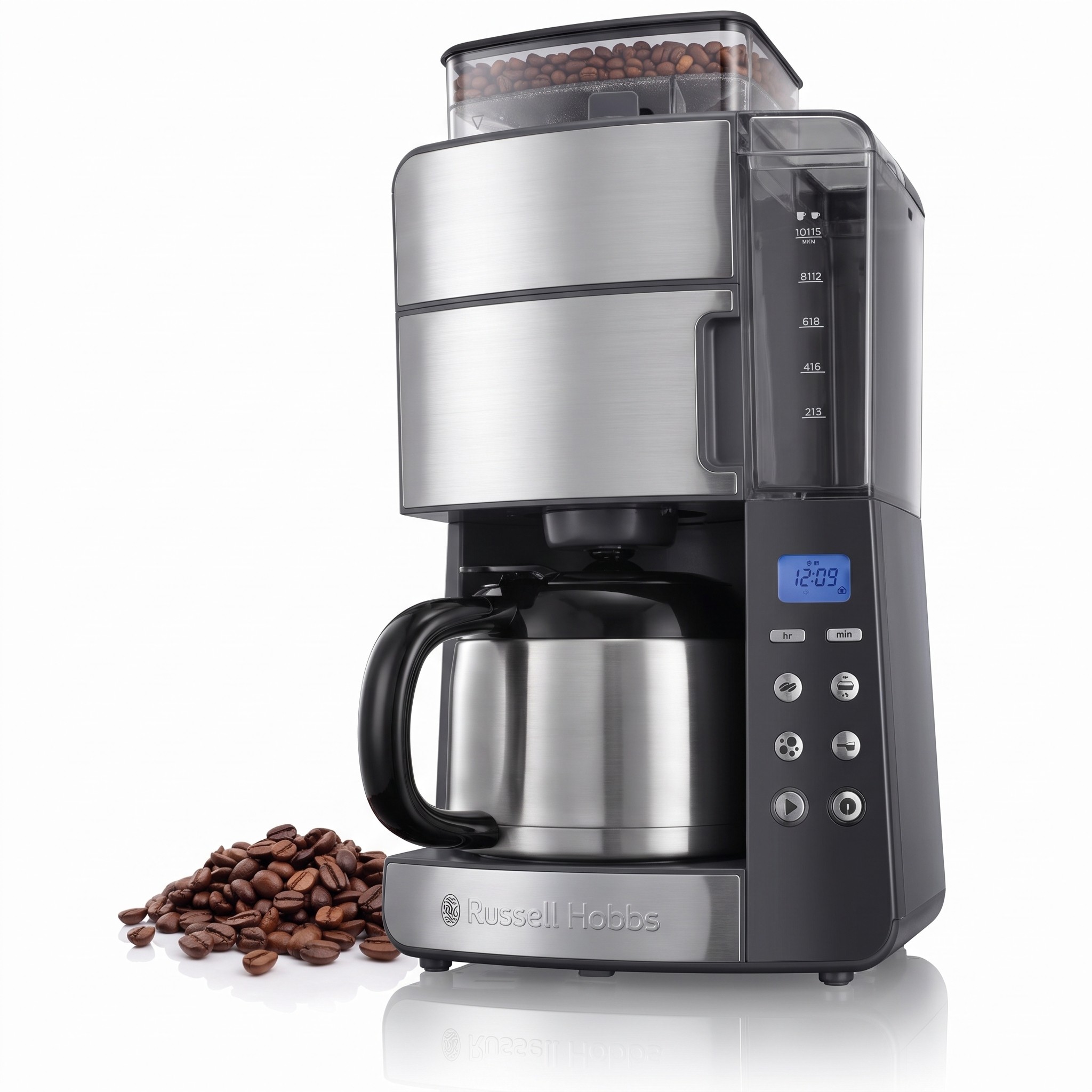 Russell Hobbs Grind & Brew 25620-56 – kávovar s mlýnkem a termokonvicí 1,25 l, 1000 W
